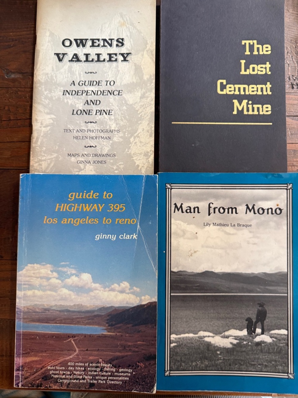 Vintage 80s Highway 395 Owens Valley Mono County Book Set History Sierra Nevada